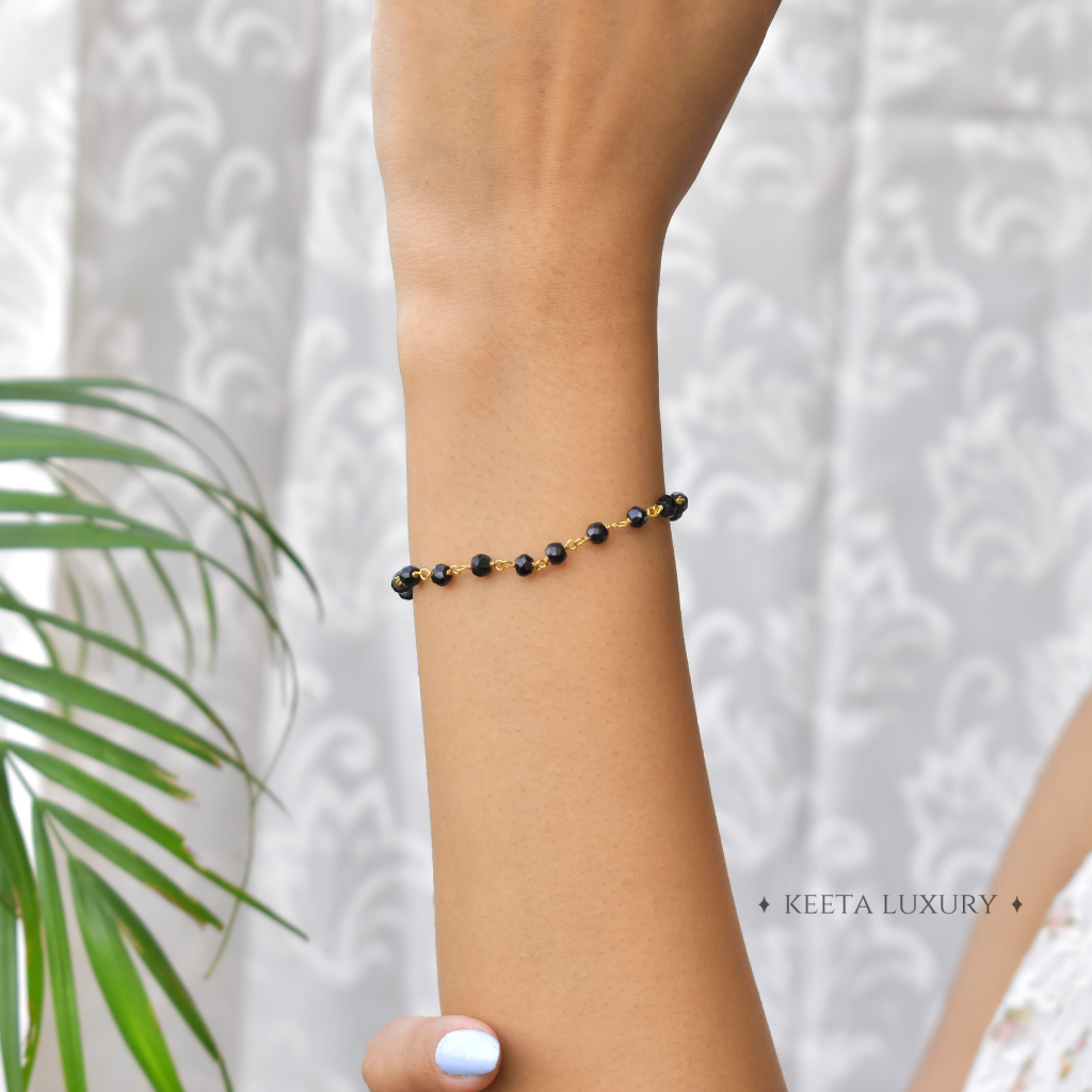 Improved Endurance - Black Onyx Rosary Bracelets -