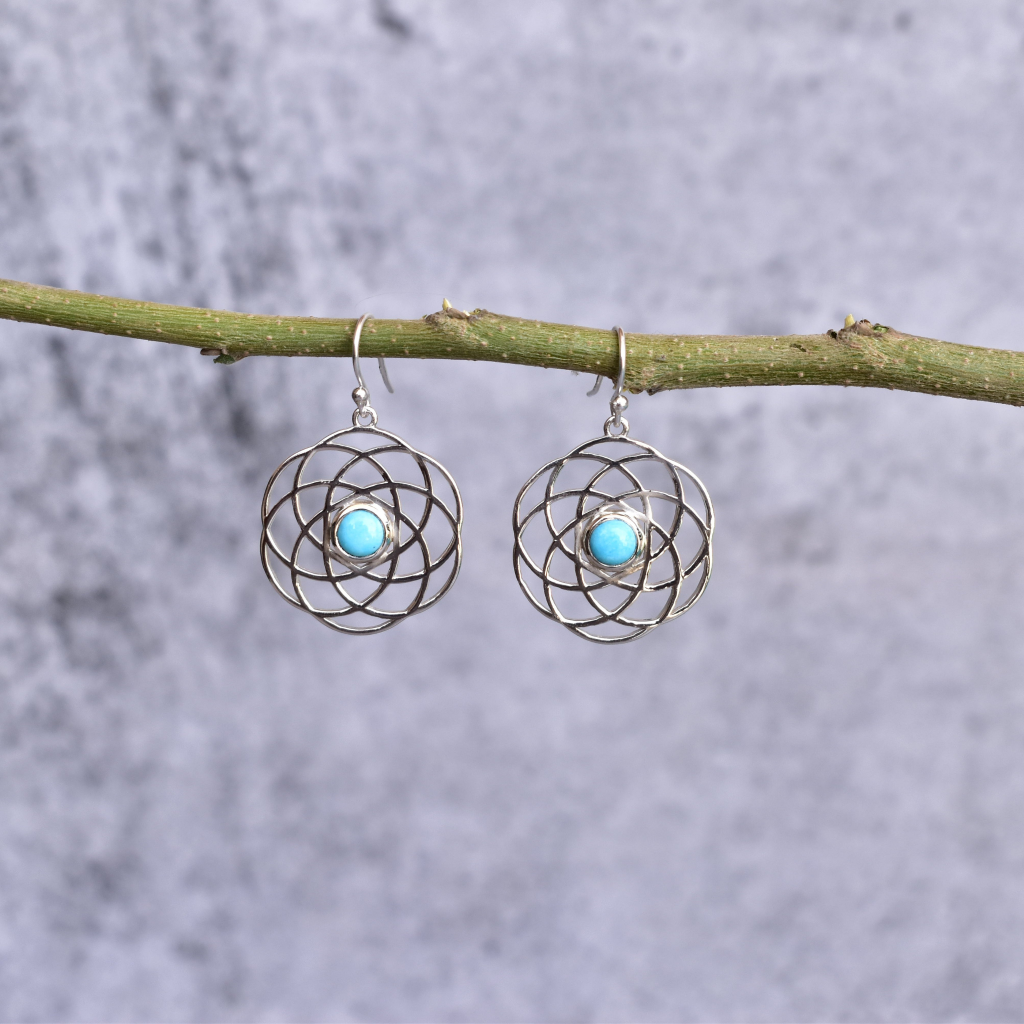 Knot of the Sea - Turquoise Earrings -