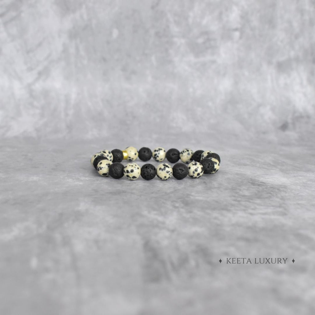 Lava Essence - Dalmatian & Lava Bracelet Bracelets