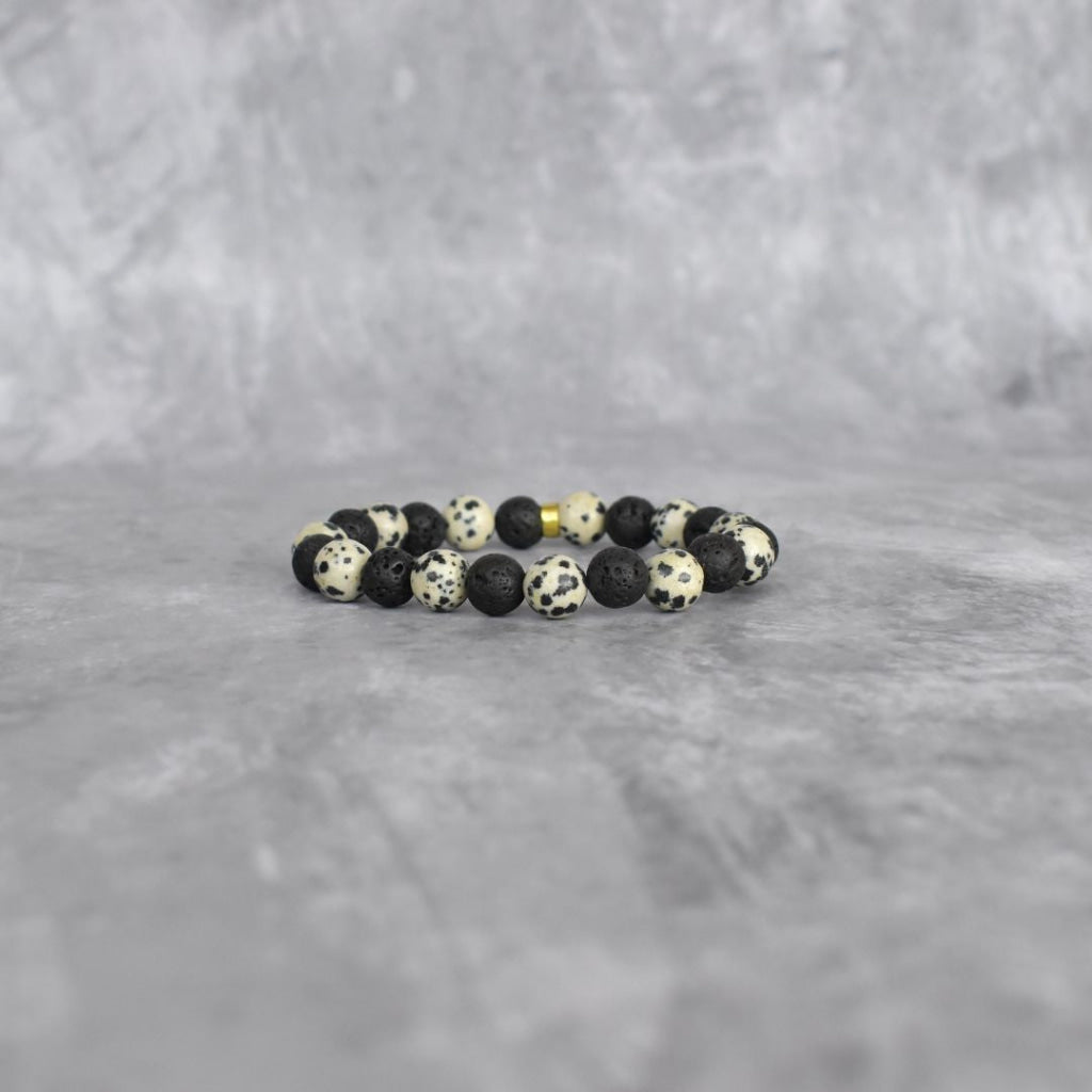 Lava Essence - Dalmatian & Lava Bracelet Bracelets