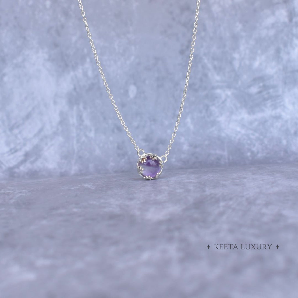Leaf Sunshine - Amethyst Necklace Necklace