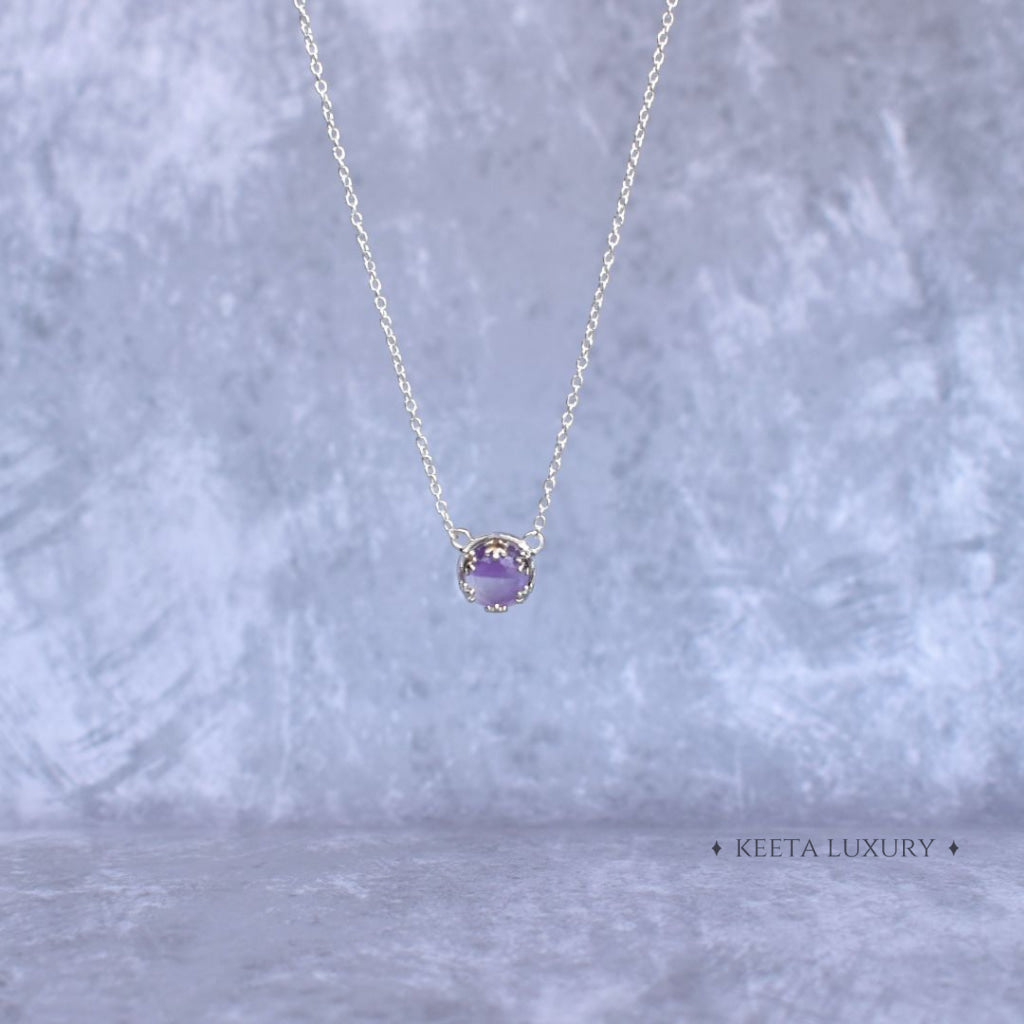 Leaf Sunshine - Amethyst Necklace Necklace