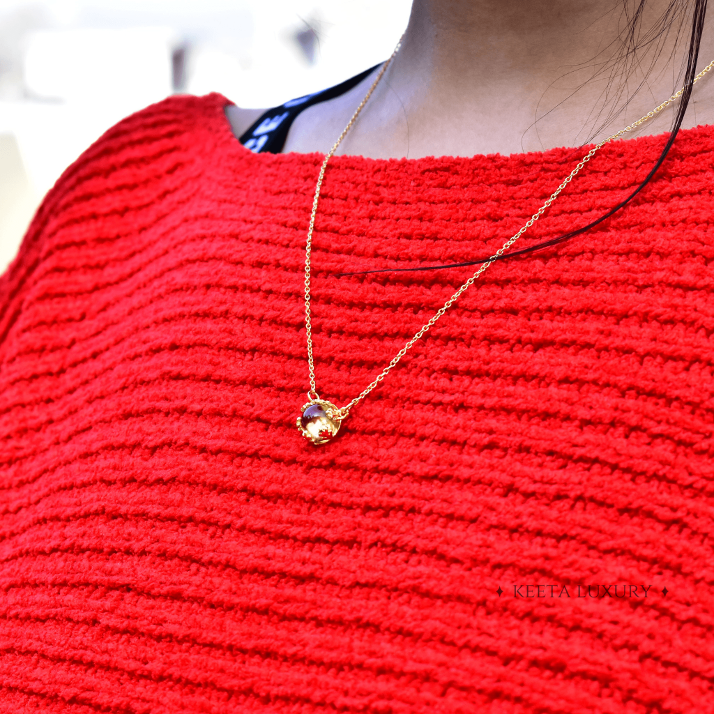 Leaf Sunshine - Citrine Necklace -