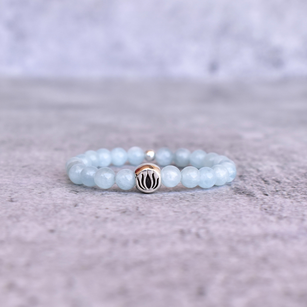 Lotus Bloom - Aquamarine Bracelets -