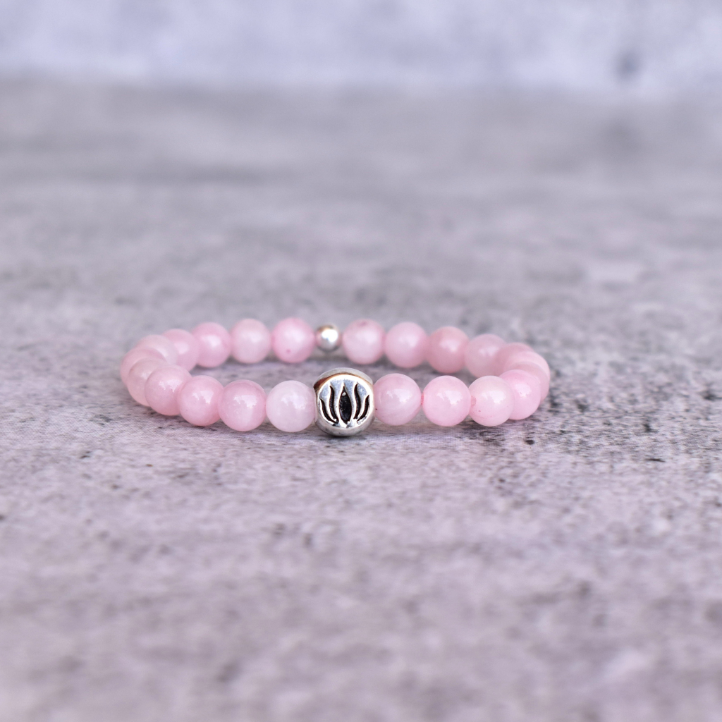 Lotus Bloom Rose Quartz Bracelets - Main Image