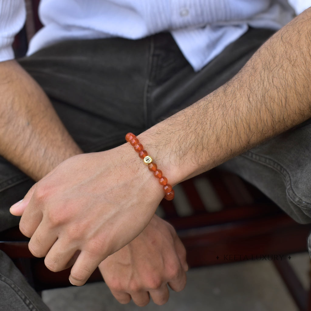 Lotus - Carnelian bracelet -