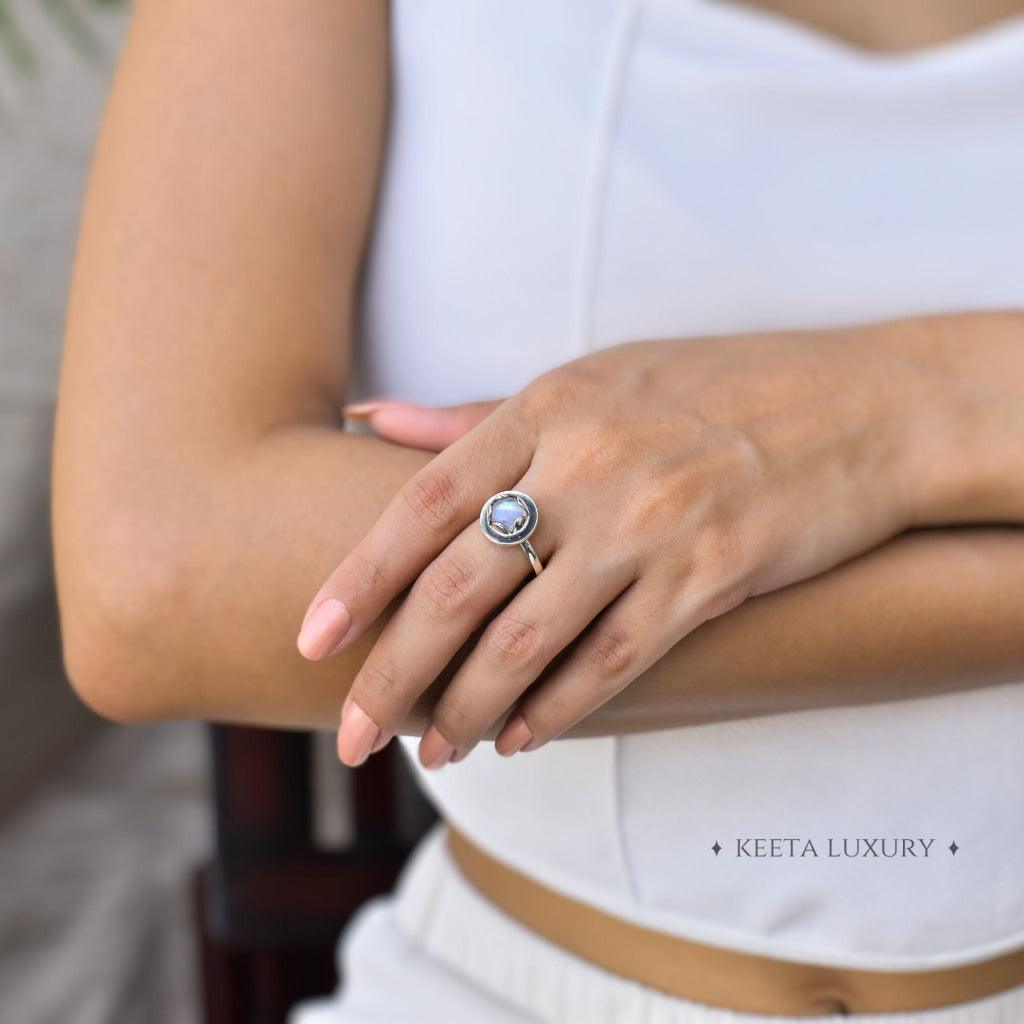 Lotus Dream - Moonstone Ring -
