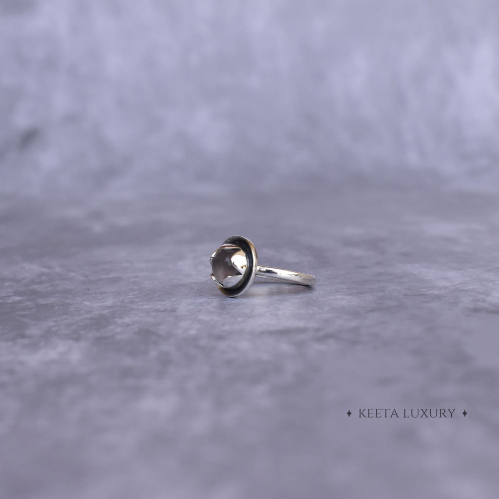 Lotus Dream - Rose Quartz Ring -