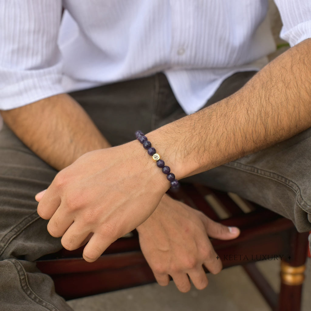Lotus - Lepidolite Bracelets -