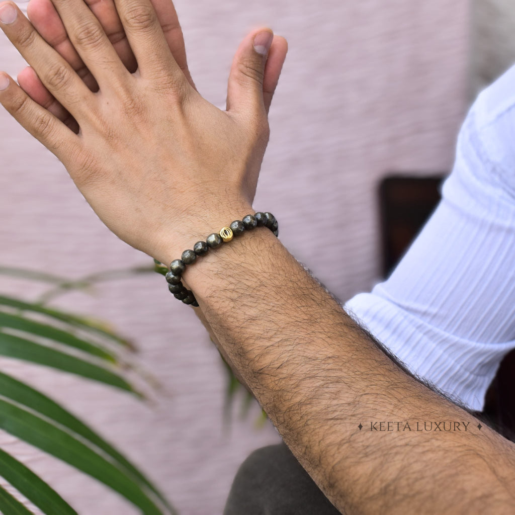 Lotus - Pyrite Bracelet -