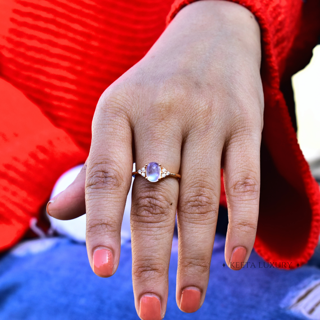 Luminous Moonlight - Moonstone Ring -