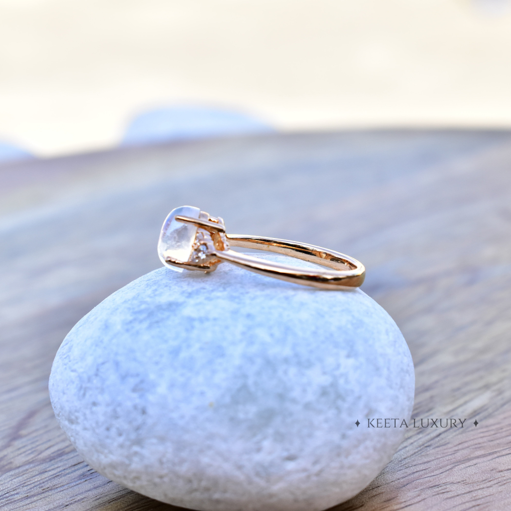 Luminous Moonlight - Moonstone Ring -