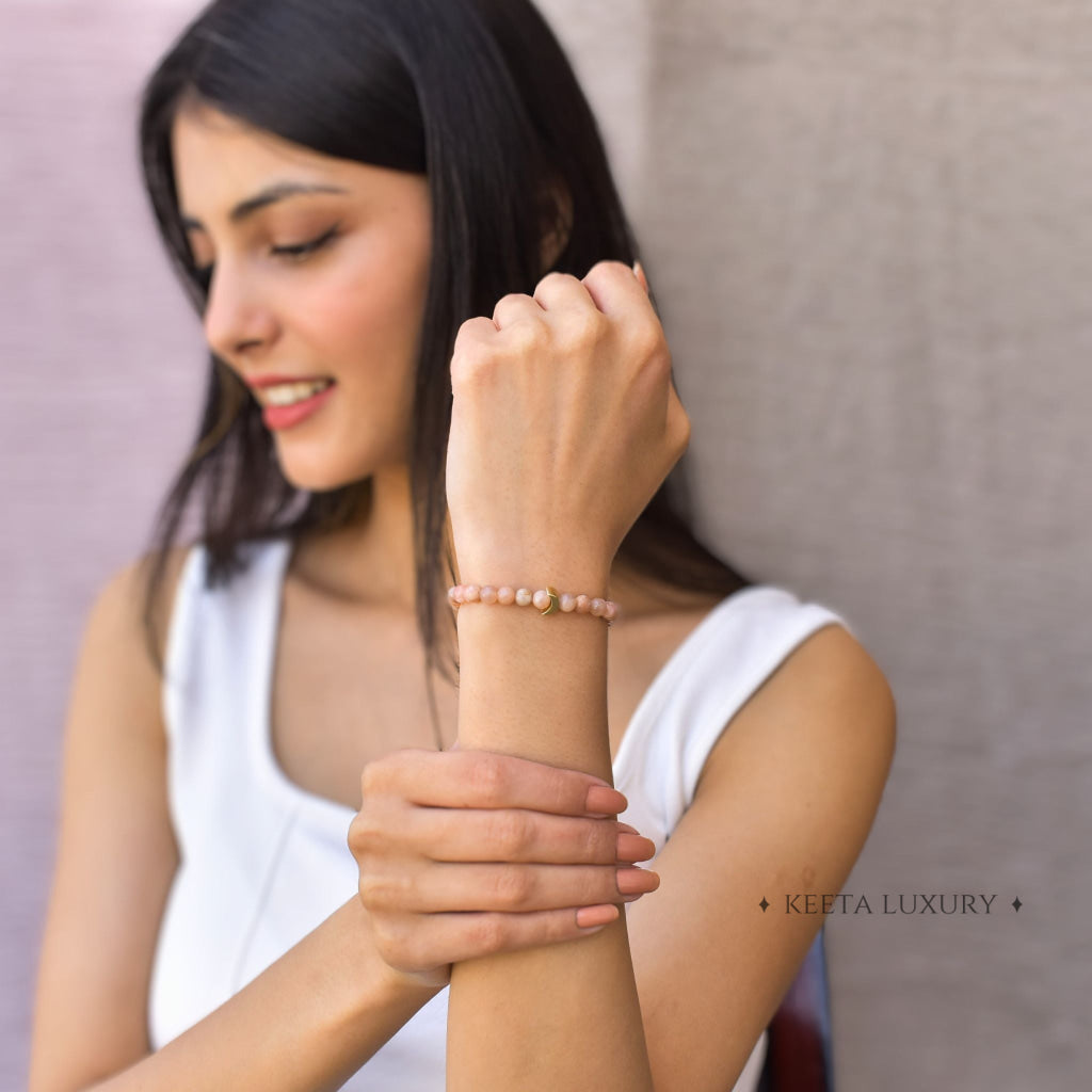 Lunar - Peach Moonstone Bracelet Bracelets