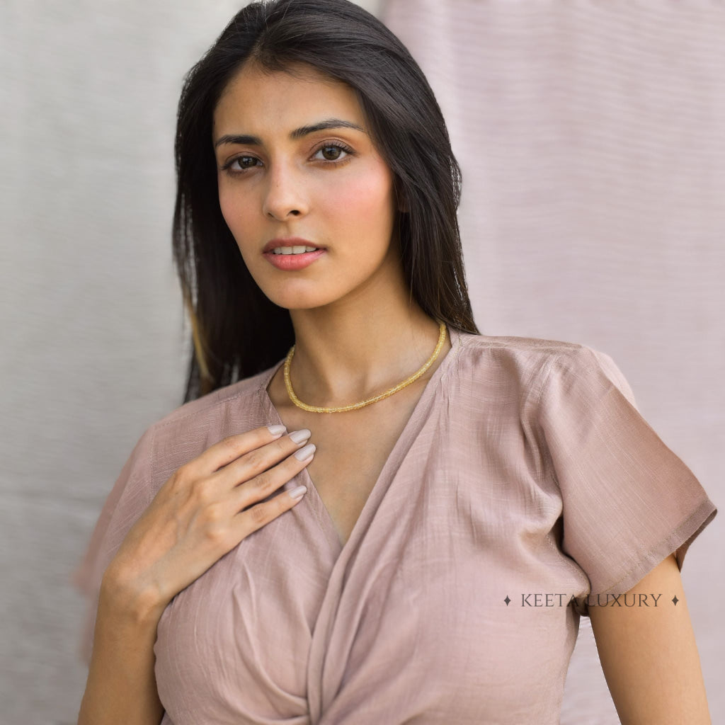 Luxe Line - Citrine Necklace