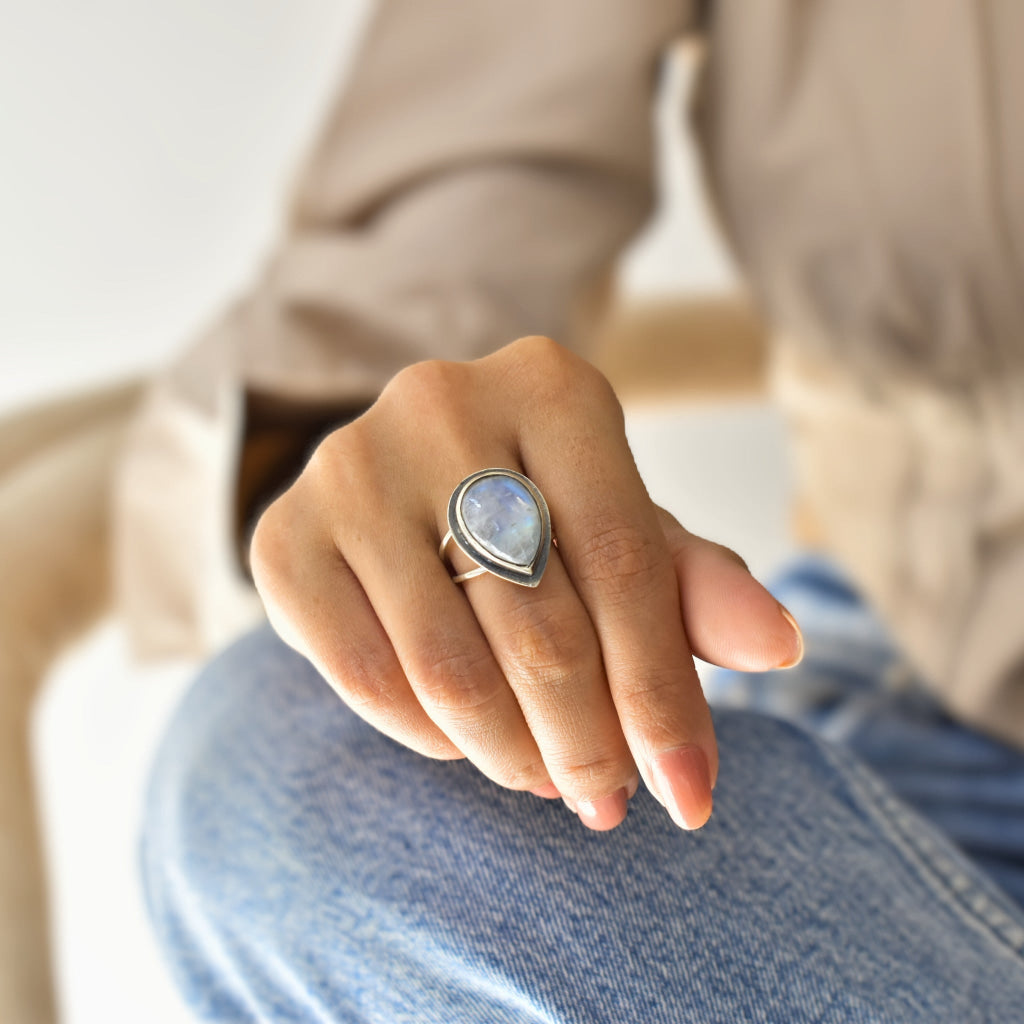 Lyrical - Moonstone Ring Rings