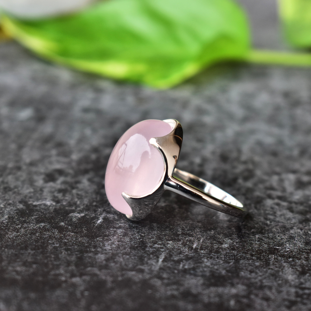 Majestic Monarch - Rose Quartz Ring -