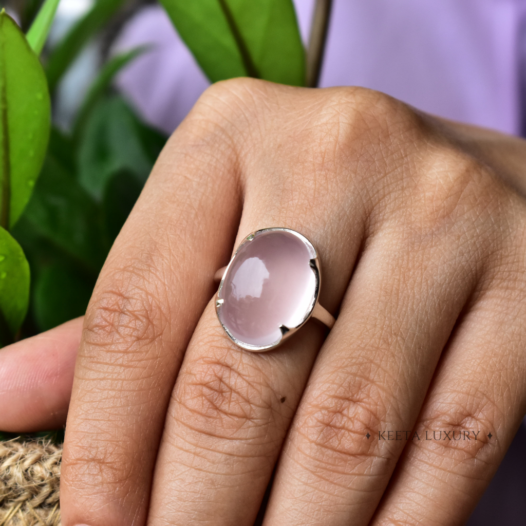 Majestic Monarch - Rose Quartz Ring -
