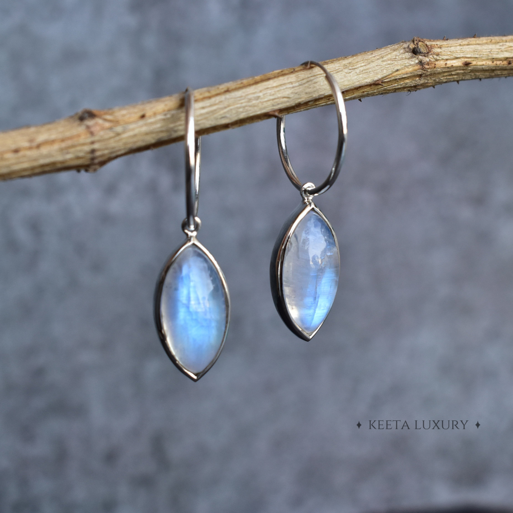 Marquise Swank - Moonstone Earrings -