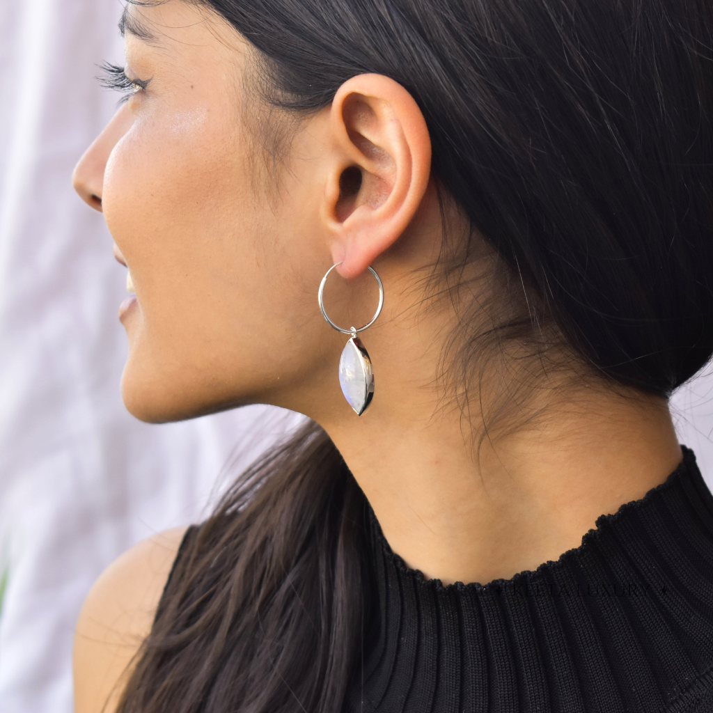 Marquise Swank - Moonstone Earrings -