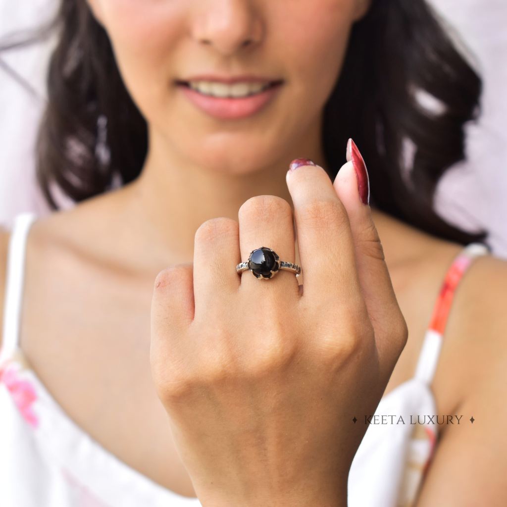 Mystic Twig - Black Onyx Ring -
