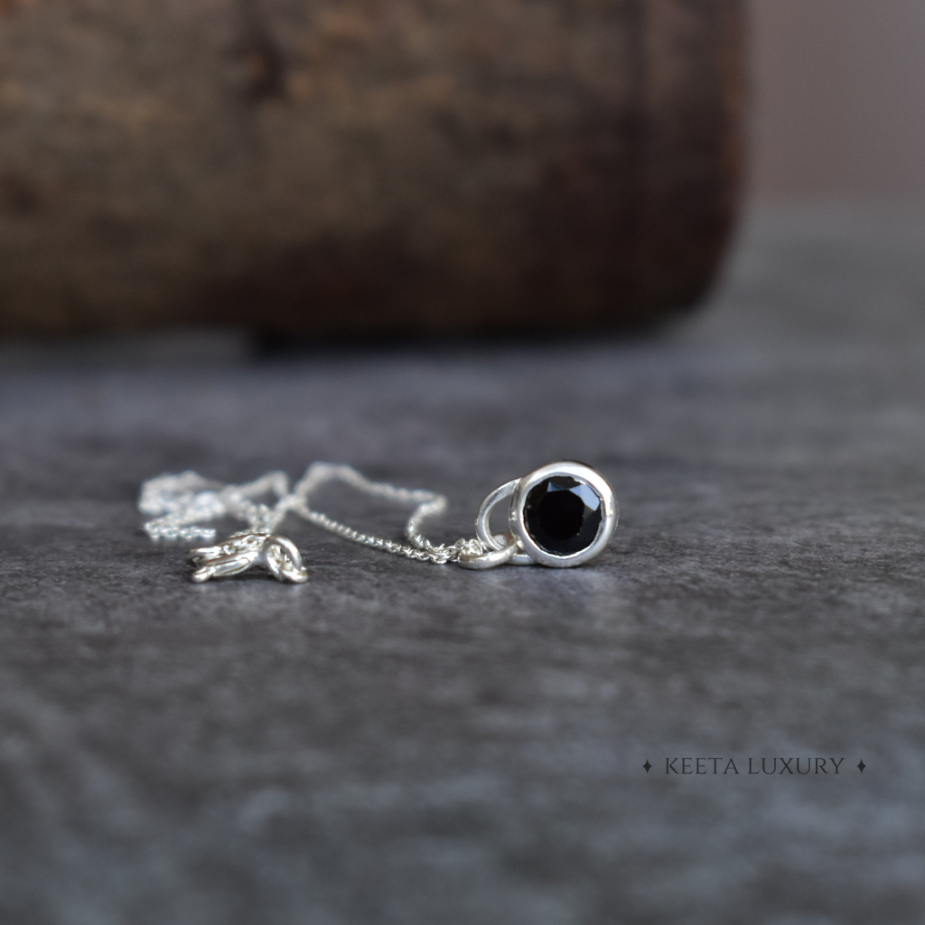 Padlock - Onyx Necklace -