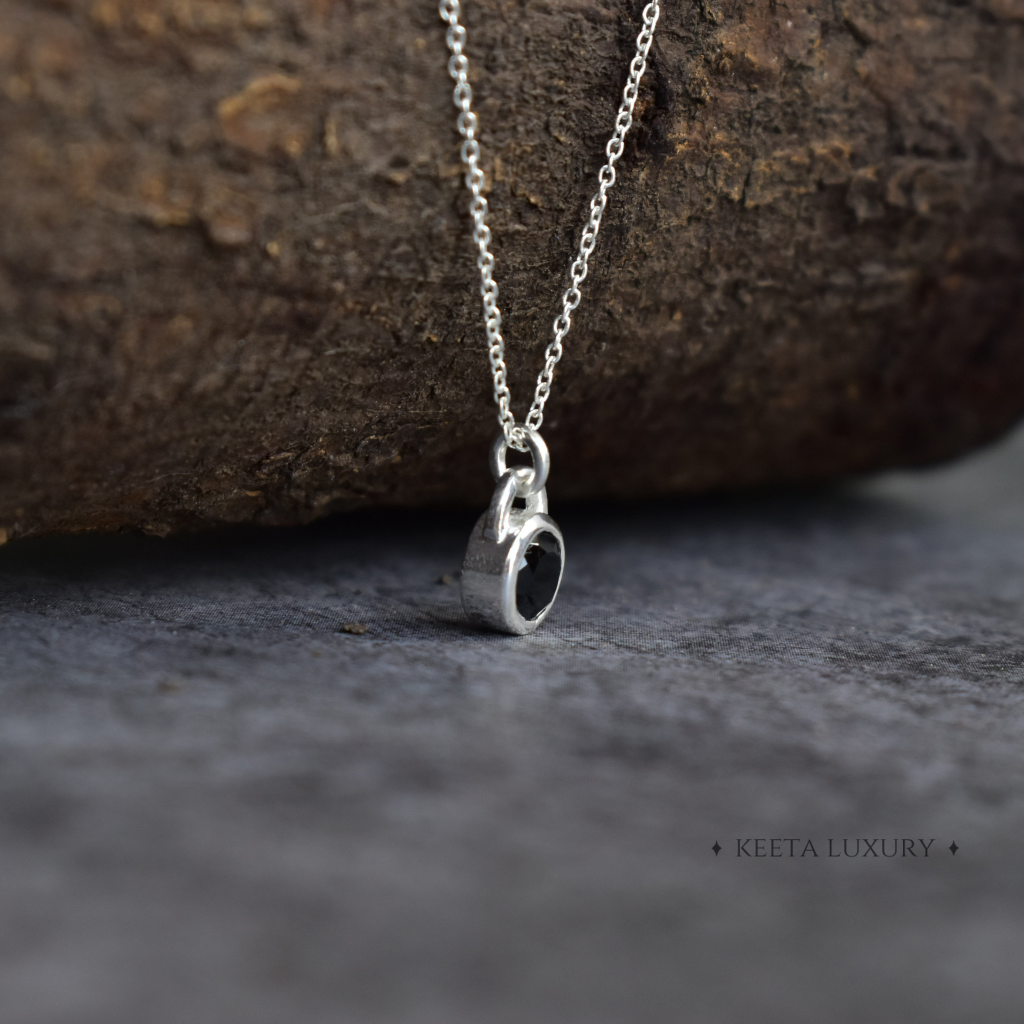 Padlock - Onyx Necklace -