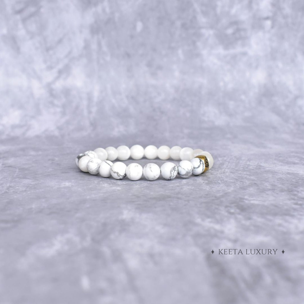 Peace - Howlite & Selenite Bracelet Bracelets