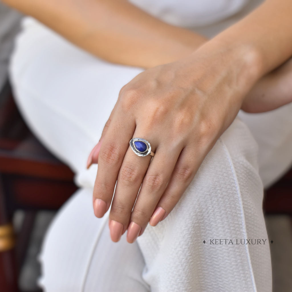 Pear Dream - Lapis Lazuli Ring -