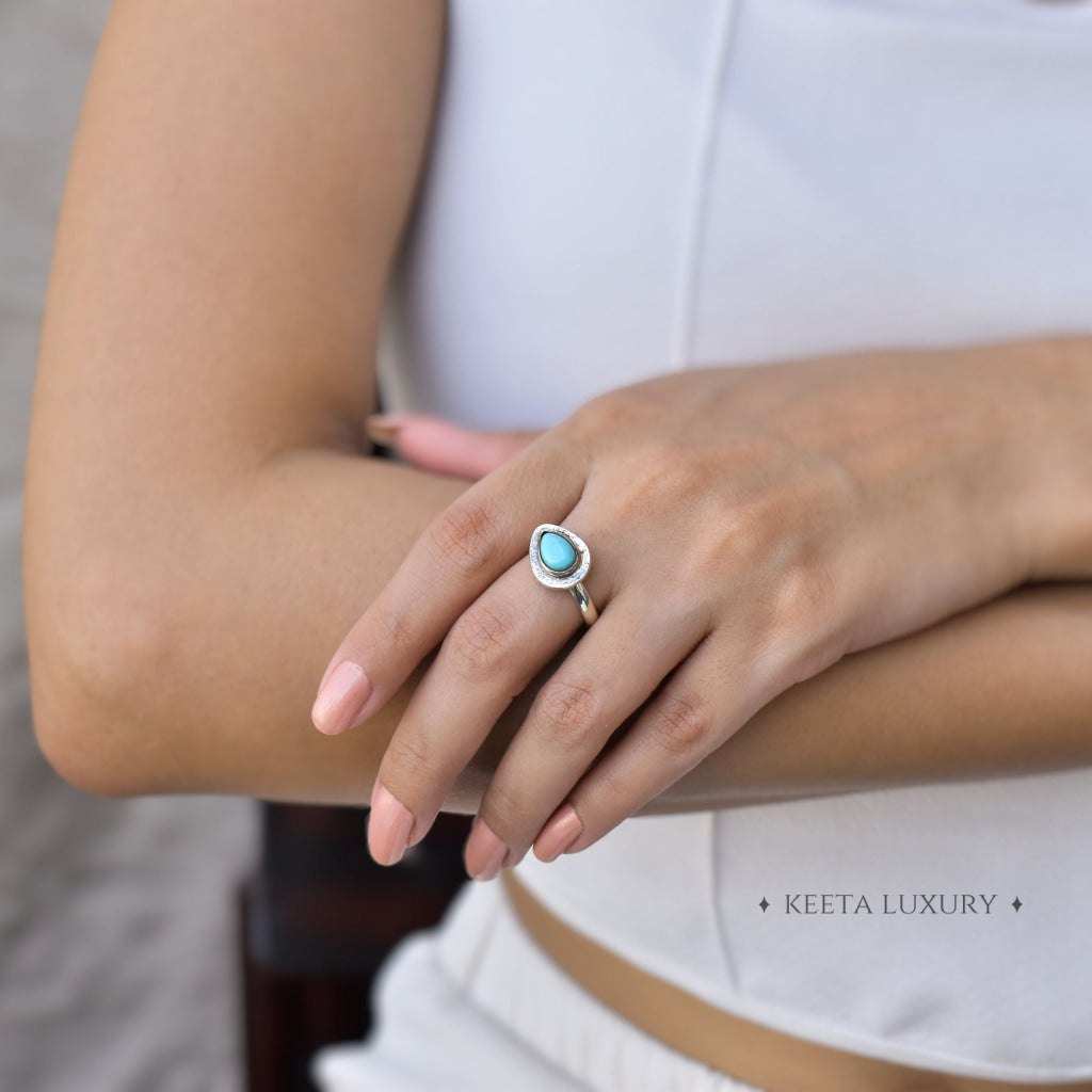 Pear Dreams - Turquoise Ring -