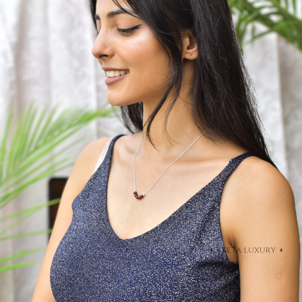 Pink Passion - Garnet Necklace -