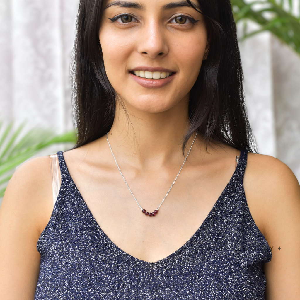 Pink Passion - Garnet Necklace -