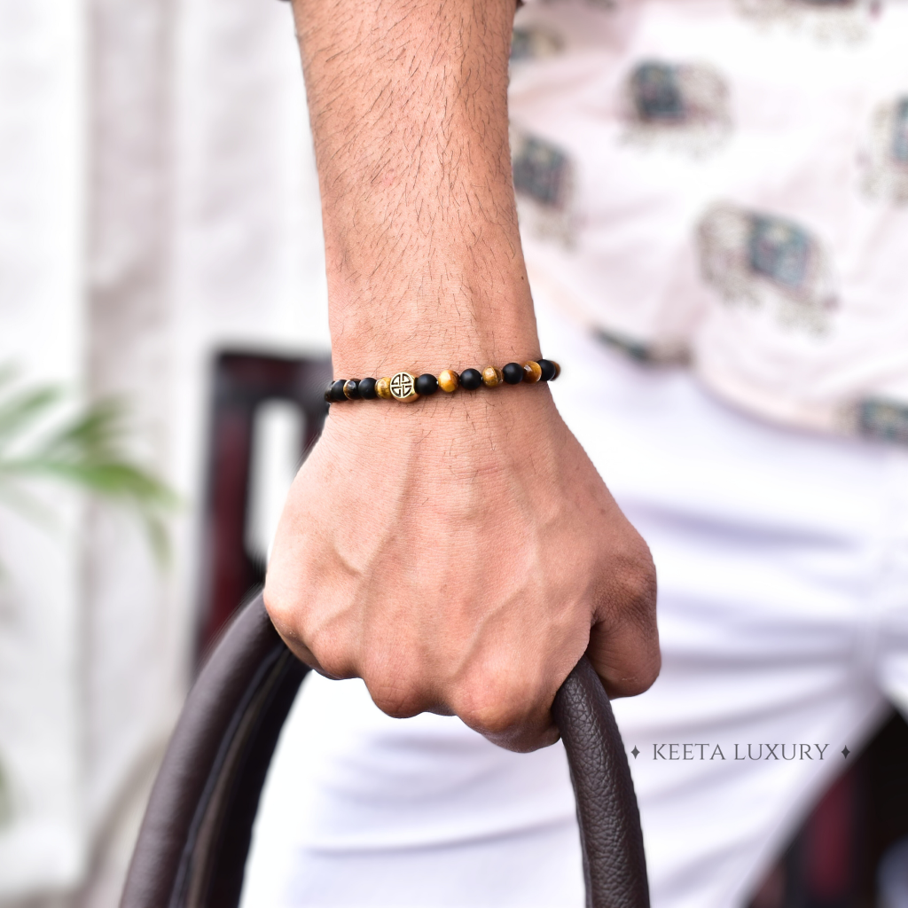 Protection Ally - Tiger Eye & Black Onyx Bracelet -