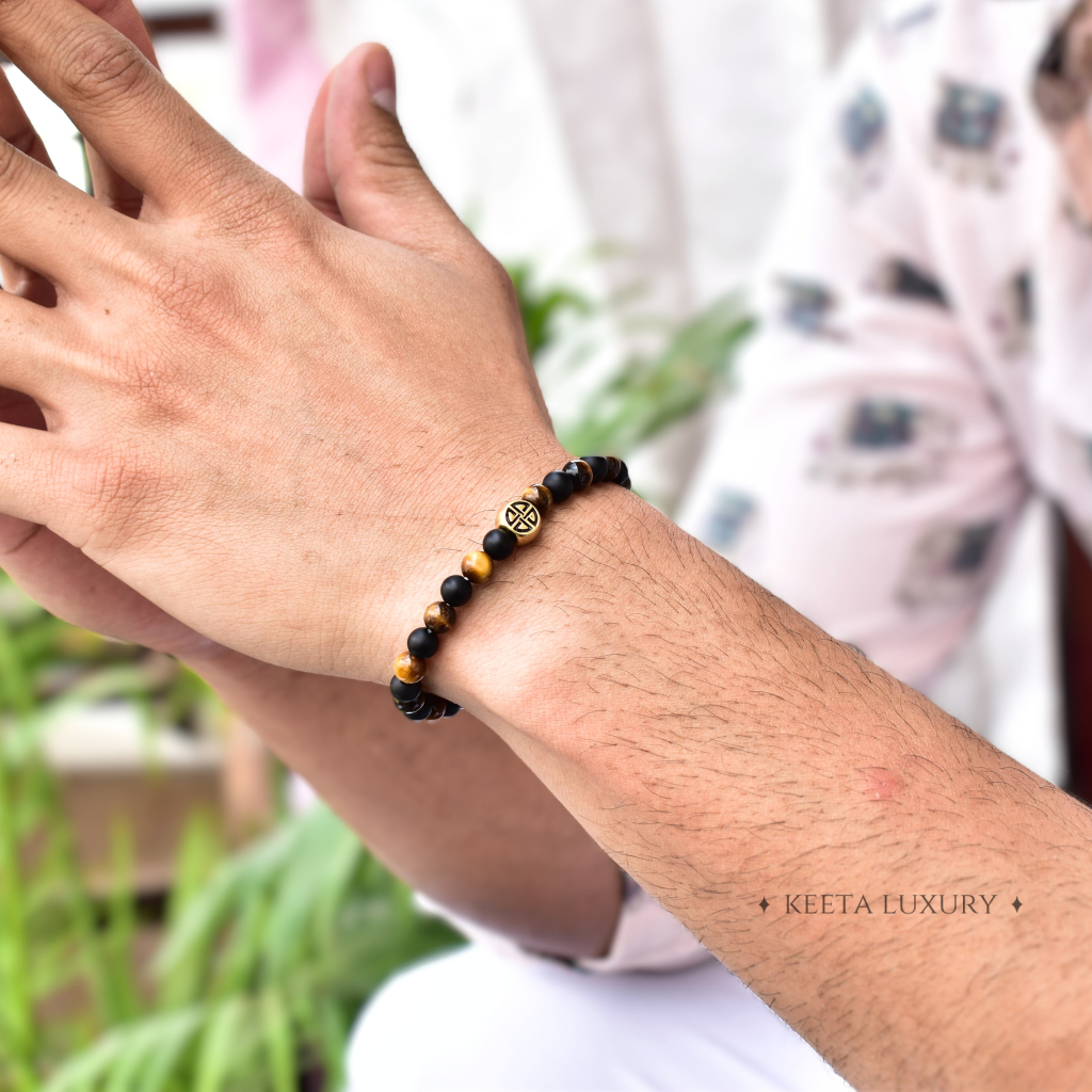 Protection Ally - Tiger Eye & Black Onyx Bracelet -