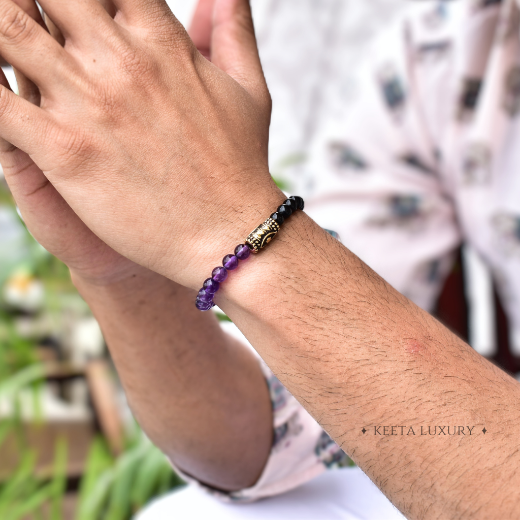 Calming - Evil Eye Amethyst Bracelets -