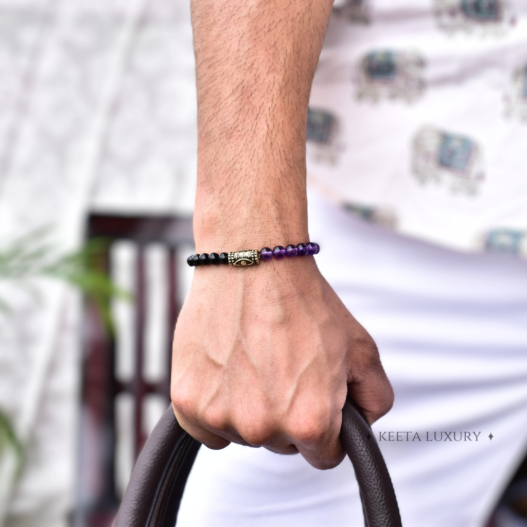 Calming - Evil Eye Amethyst Bracelets -