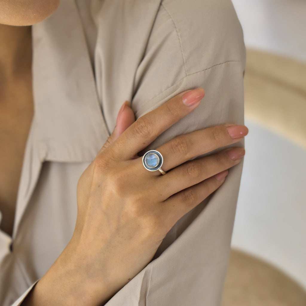 Purity Orb - Moonstone Ring Rings