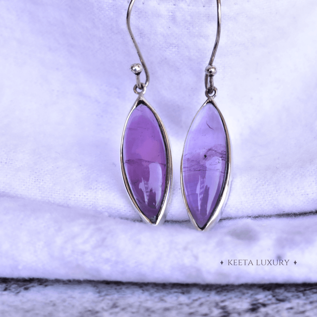 Queen - Amethyst Dangles -