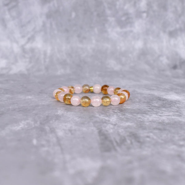 Buy Radiant Aura Rose Quartz Citrine Bracelet Online at Keeta