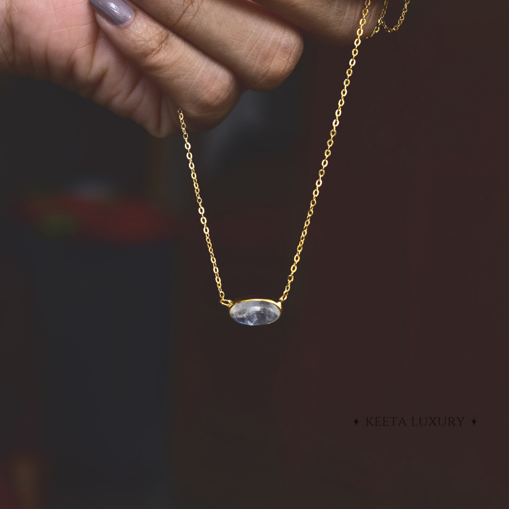 Rainbow Bright - Moonstone Necklace -