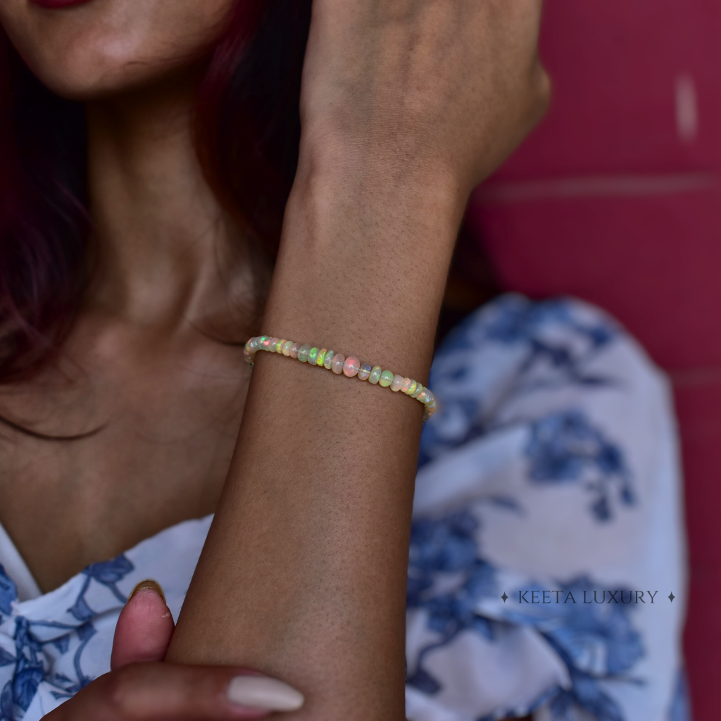 Rainbow Serenity - Opal Bracelet -