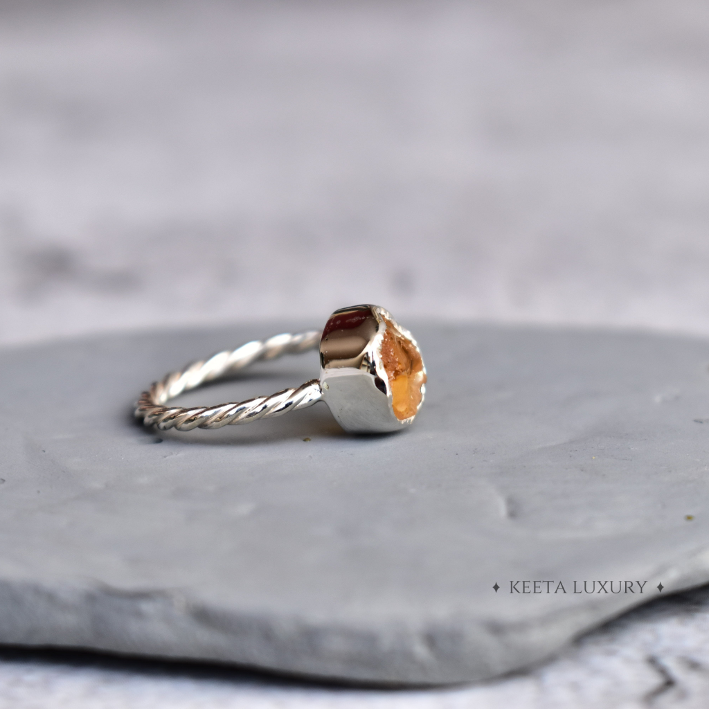 Raw Beauty - Citrine Ring -