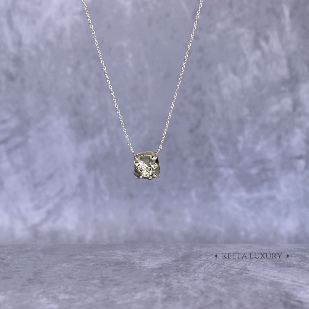 Raw Elegance - Pyrite Necklace Necklaces