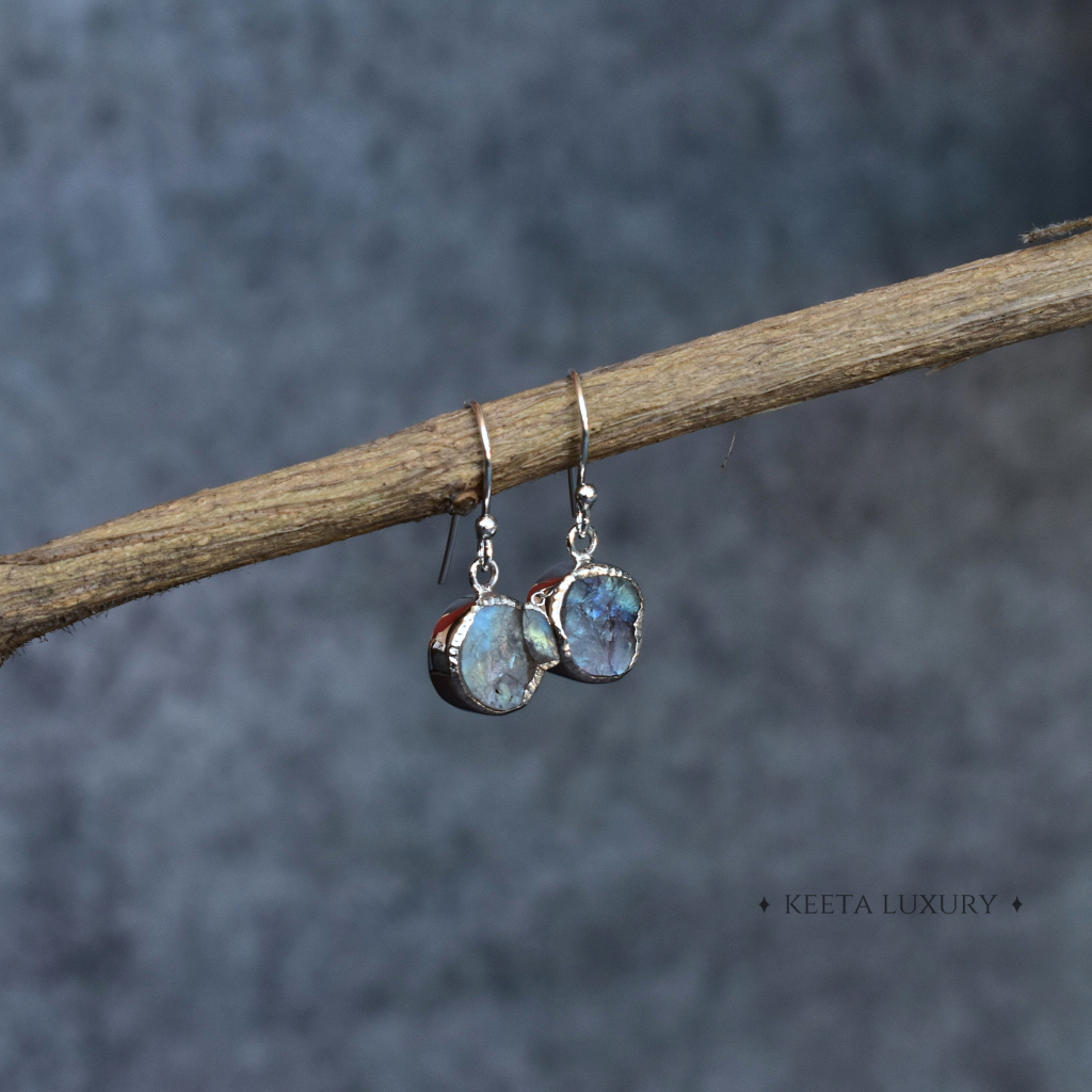 Raw Joyous - Moonstone Earrings -
