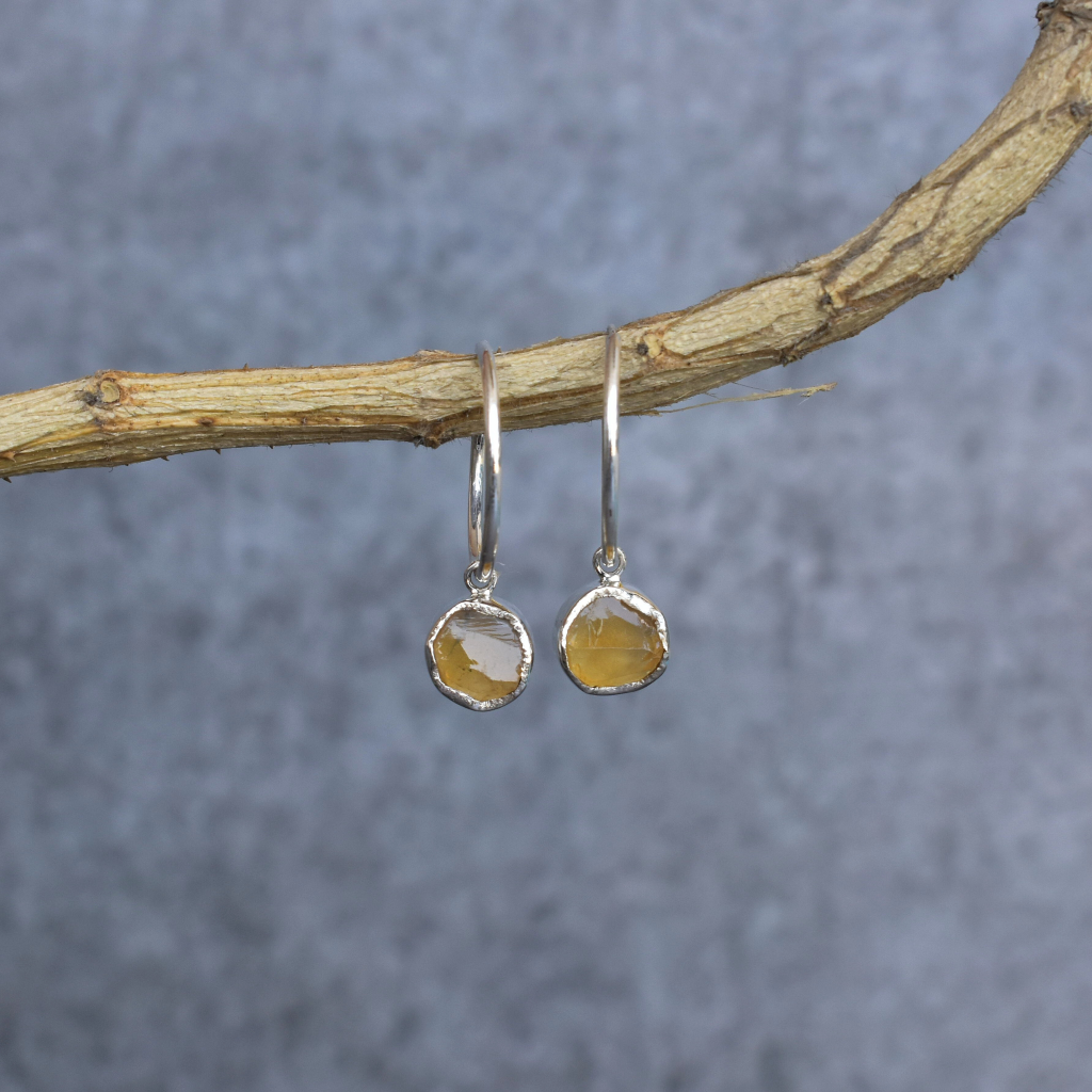 Raw Regency - Citrine Earrings -