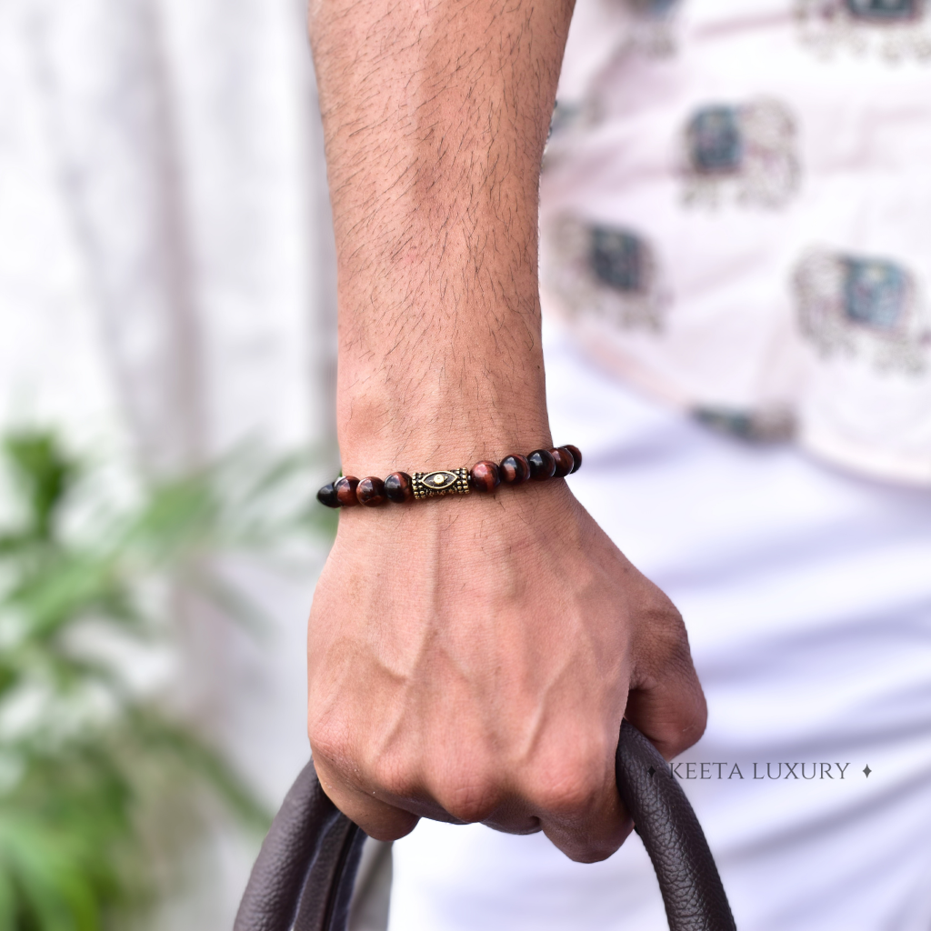Red Alpha - Tiger Eye Bracelet -