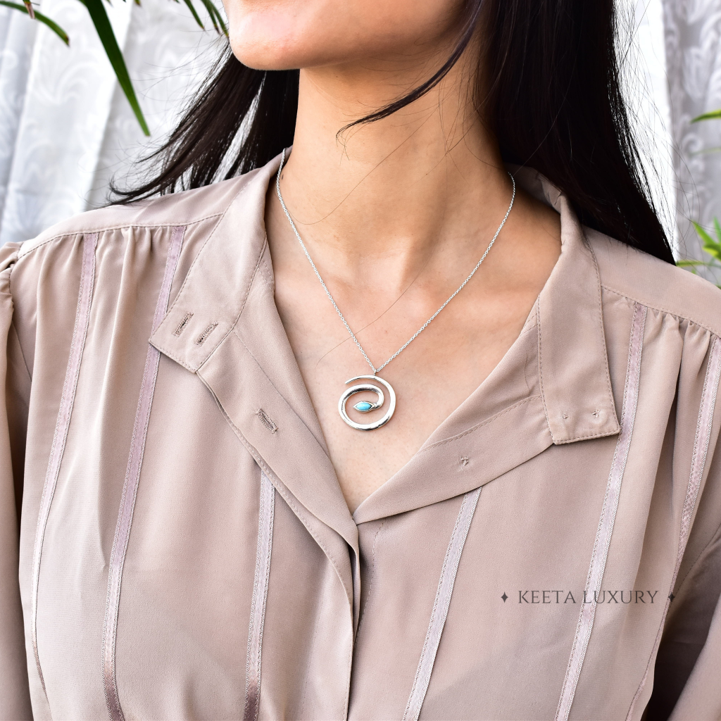 Serpent - Turquoise Necklace -