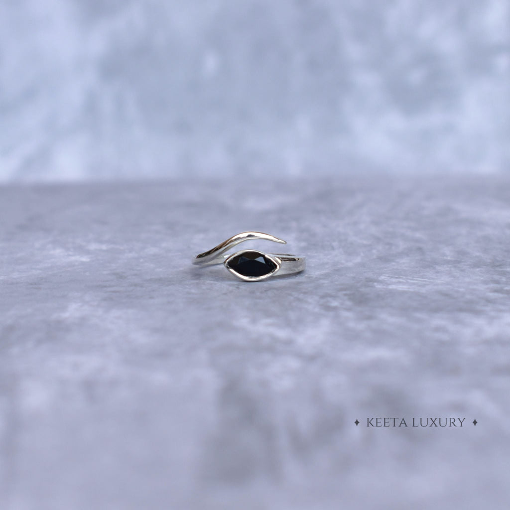 Snake Charmer - Black Onyx Ring Rings