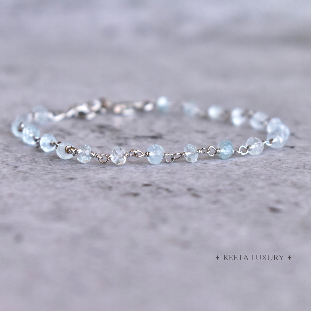 Soothing Rhythm - Aquamarine Bracelets -
