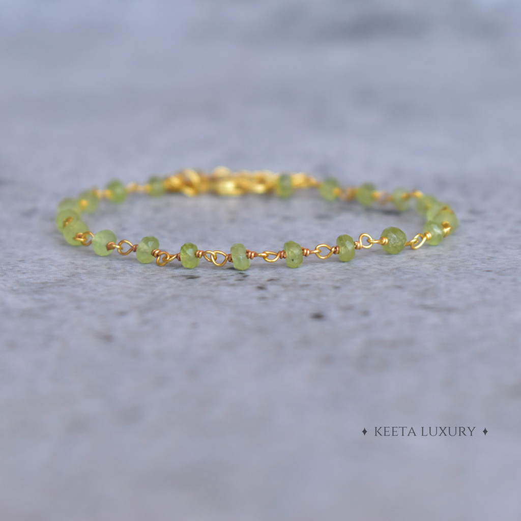Spiritual Radiance - Peridot Bracelets -