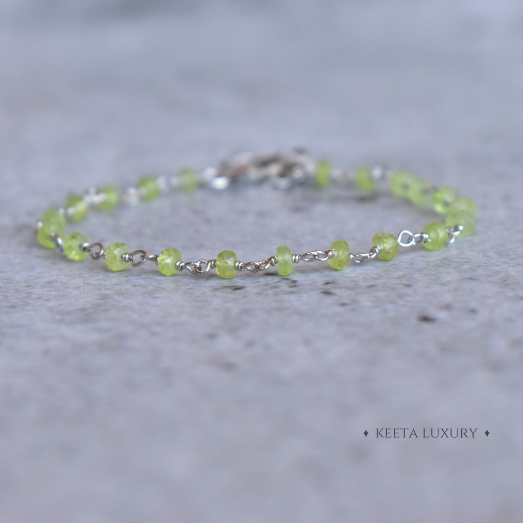 Spiritual Radiance - Peridot Bracelets -